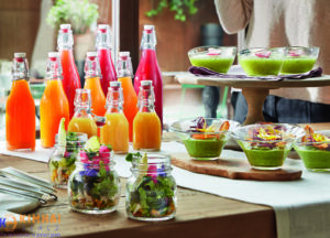 Chai thủy tinh nắp chống tràn