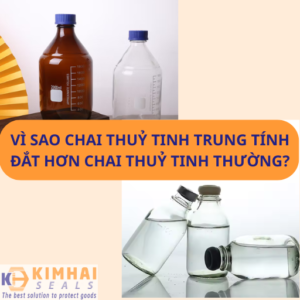 Chai thuỷ tinh trung tính màu nâu thường được sử dụng để bảo quản tinh dầu