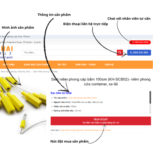 Mua seal vàng online mọi lúc mọi nơi cùng Kim Hải Seals