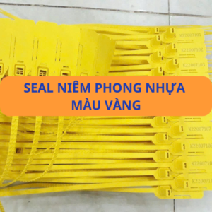 Seal niêmphong nhựa màu vàng giúp tối ưu quy trình quản lý kho hàng