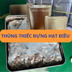 Thùng thiếc đựng hạt điều thay bao bì nhựa-8 lý do nên chọn