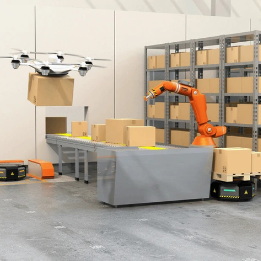 Drone và Robotics là những ứng dụng AI được sử dụng nhiều trong các kho hàng hiện đại