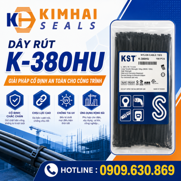Dây rút K-380HU – Giải pháp cố định an toàn cho công trình