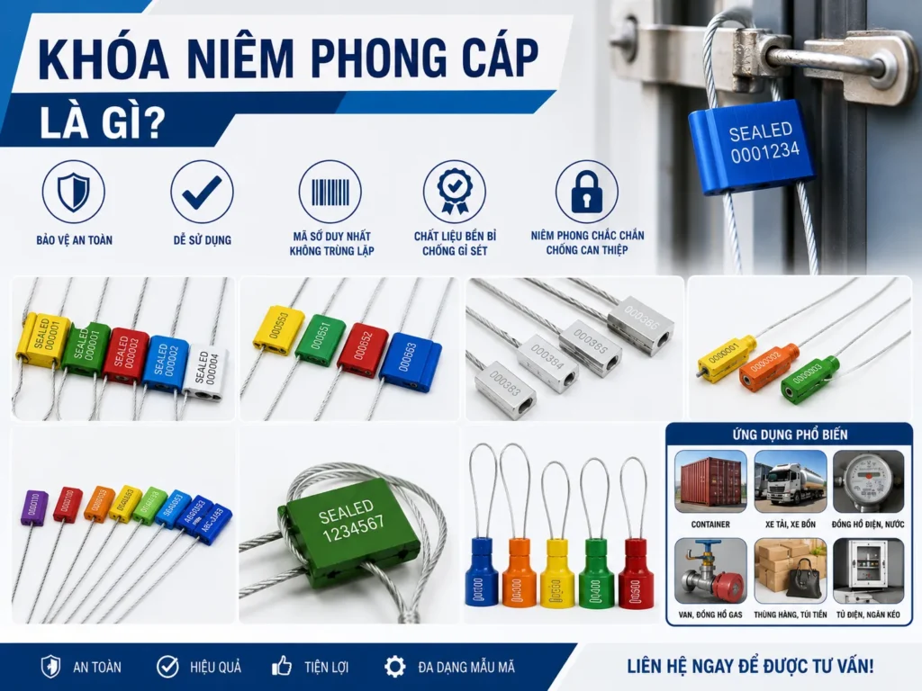 Khóa niêm phong cáp KIMHAISEAL – Giải pháp niêm phong an toàn cho hàng hóa