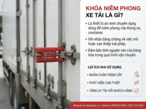 Khóa Niêm Phong Xe Tải Chất Lượng Cao – Giải Pháp Bảo Mật Khi Vận Chuyển