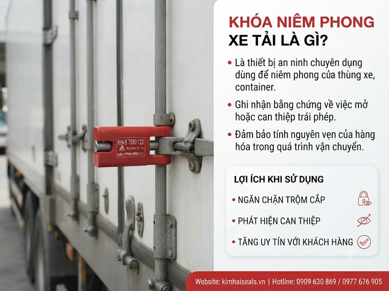 Khóa Niêm Phong Xe Tải Chất Lượng Cao – Giải Pháp Bảo Mật Khi Vận Chuyển